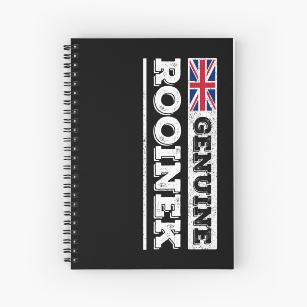 Genuine Rooinek design with Union Jack Spiral Bound Notebook